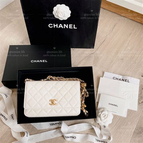 white chanel woc|chanel wallet on chain price.